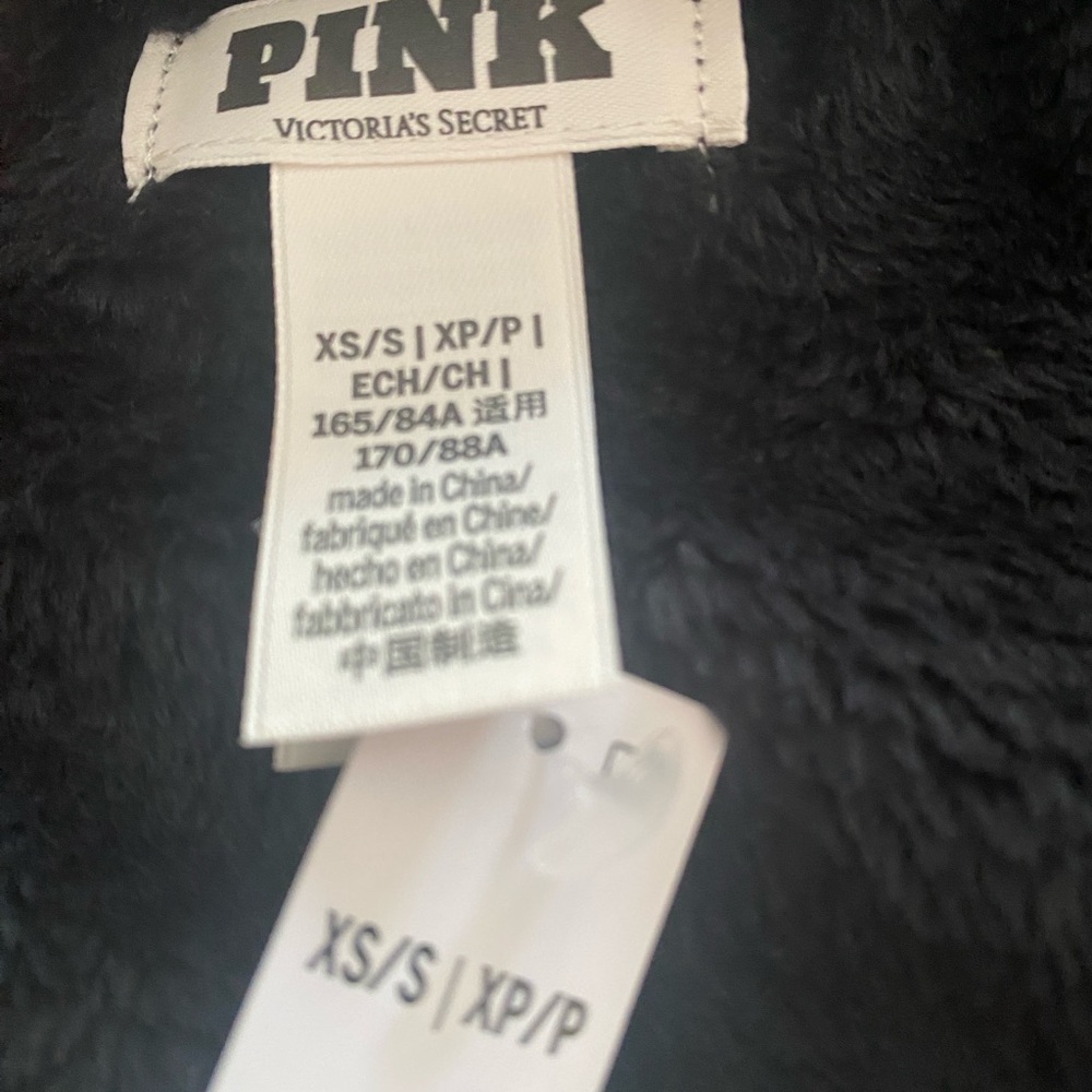 NWT Victoria's Secret Plush PINK Robe XS - Picture 5 of 6